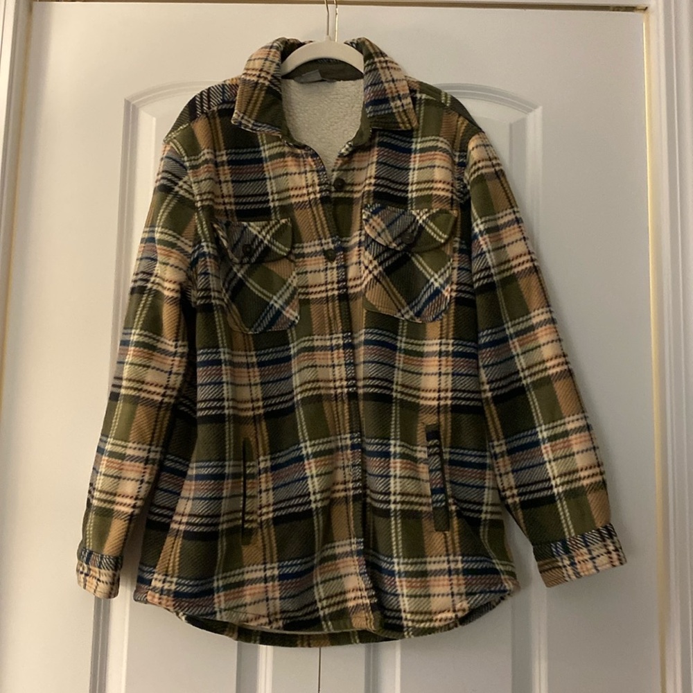 Natural reflections women’s shacket